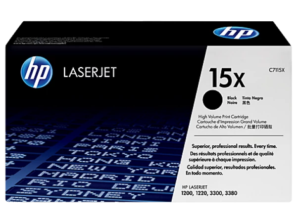 HP C7115X Toner Black 3,5k No.15X (Eredeti)