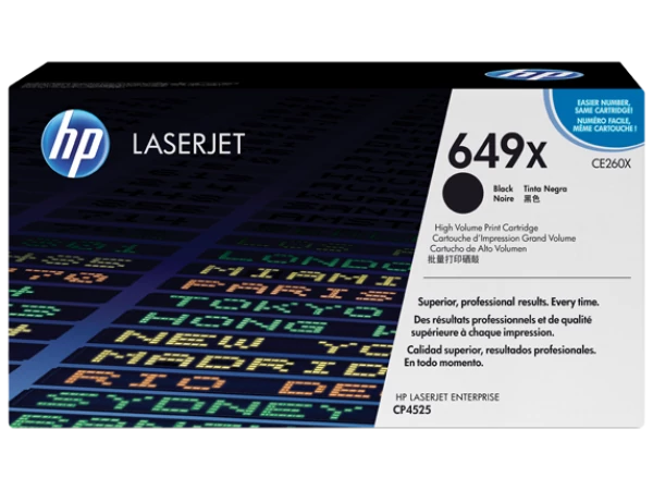 HP CE260X Toner Black 17K No.649X (Eredeti)