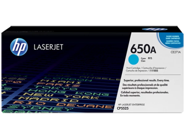 HP CE271A Toner Cyan 15k No.650A (Eredeti)