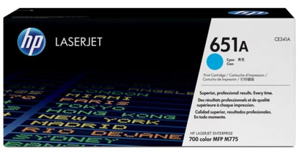 HP CE341A Toner Cyan 16k No.651A (Eredeti)