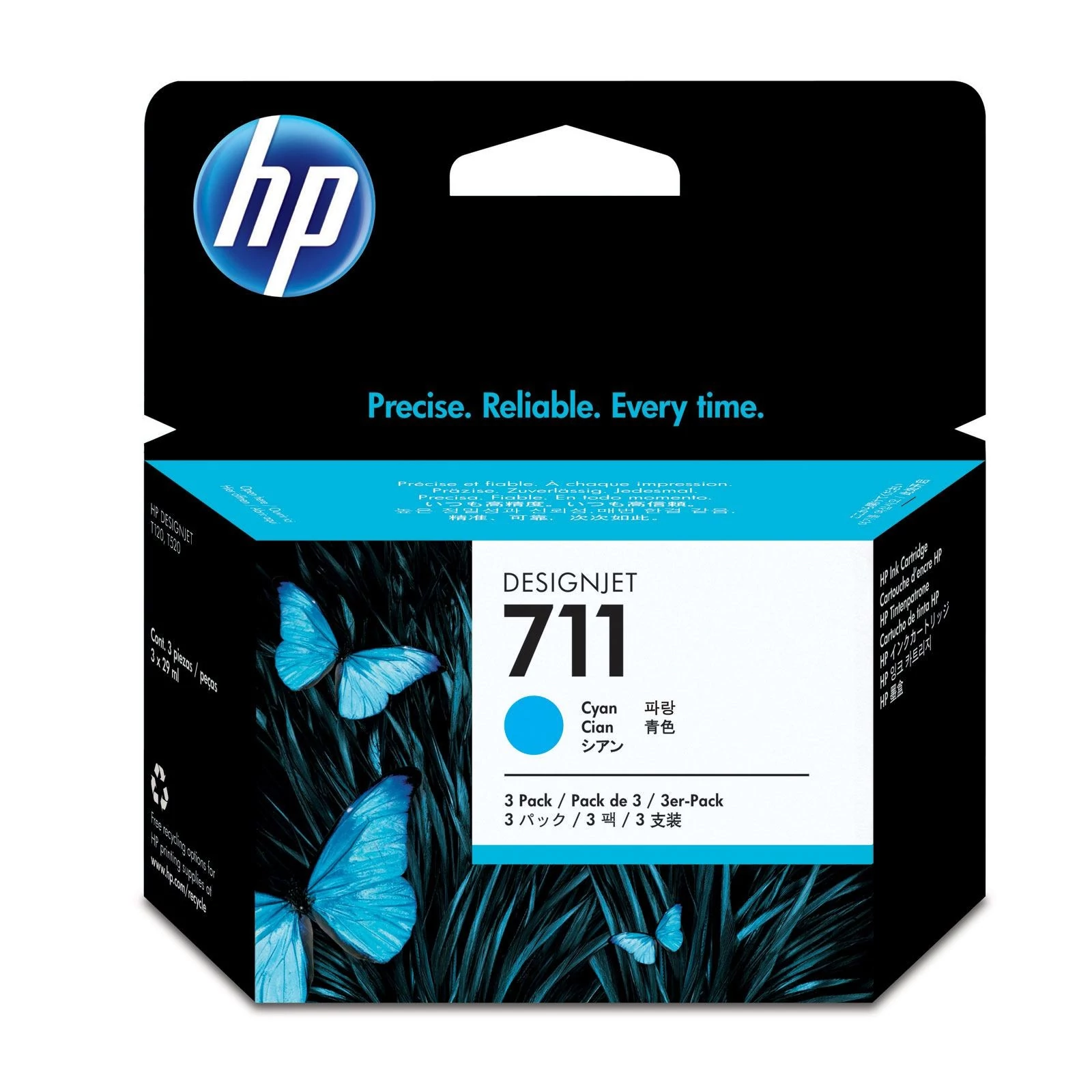 HP CZ134A Patronpack 3 Cy No.711 (Eredeti)