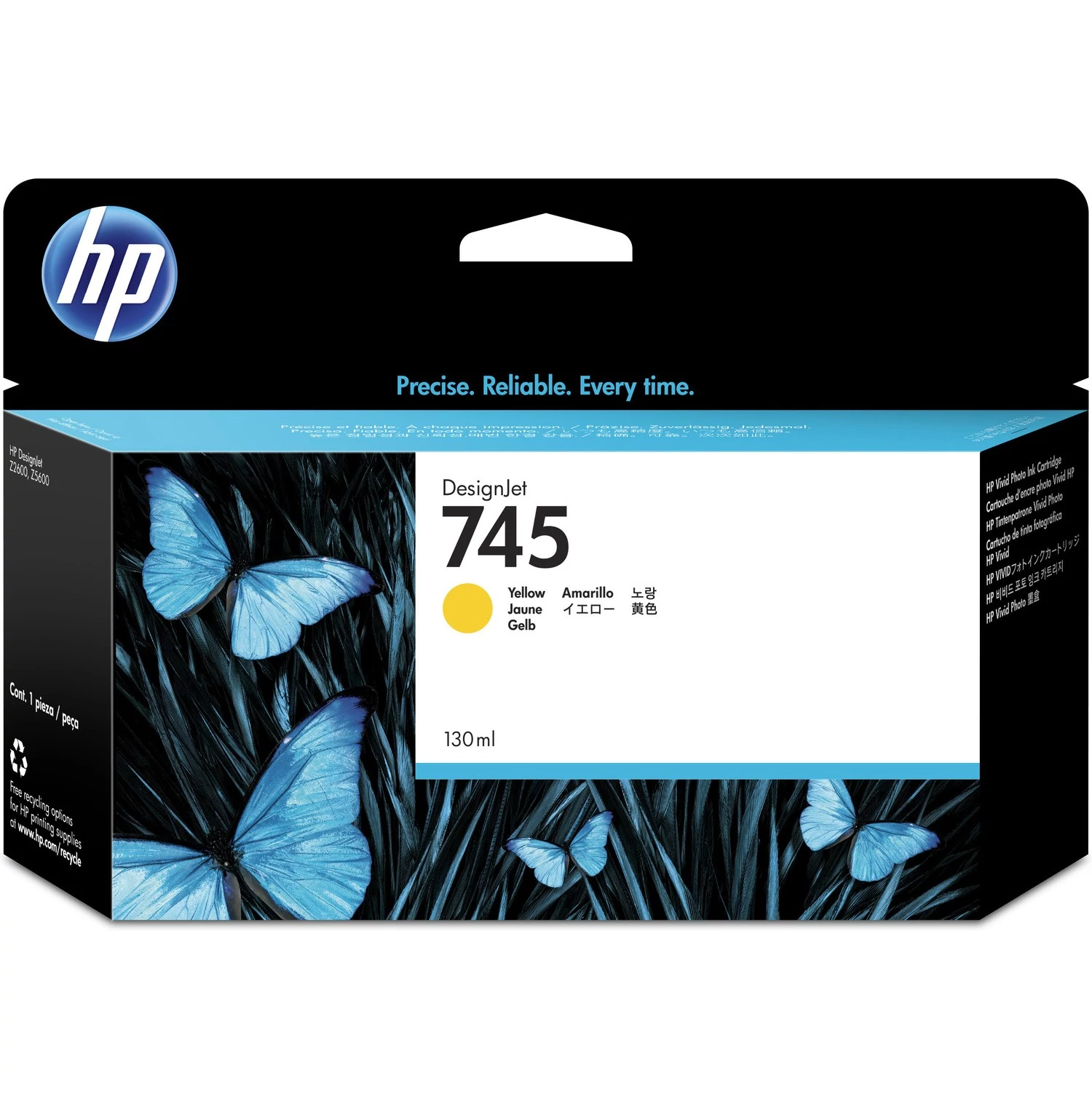 HP F9J96A Patron Yel 130ml No.745 (Eredeti)