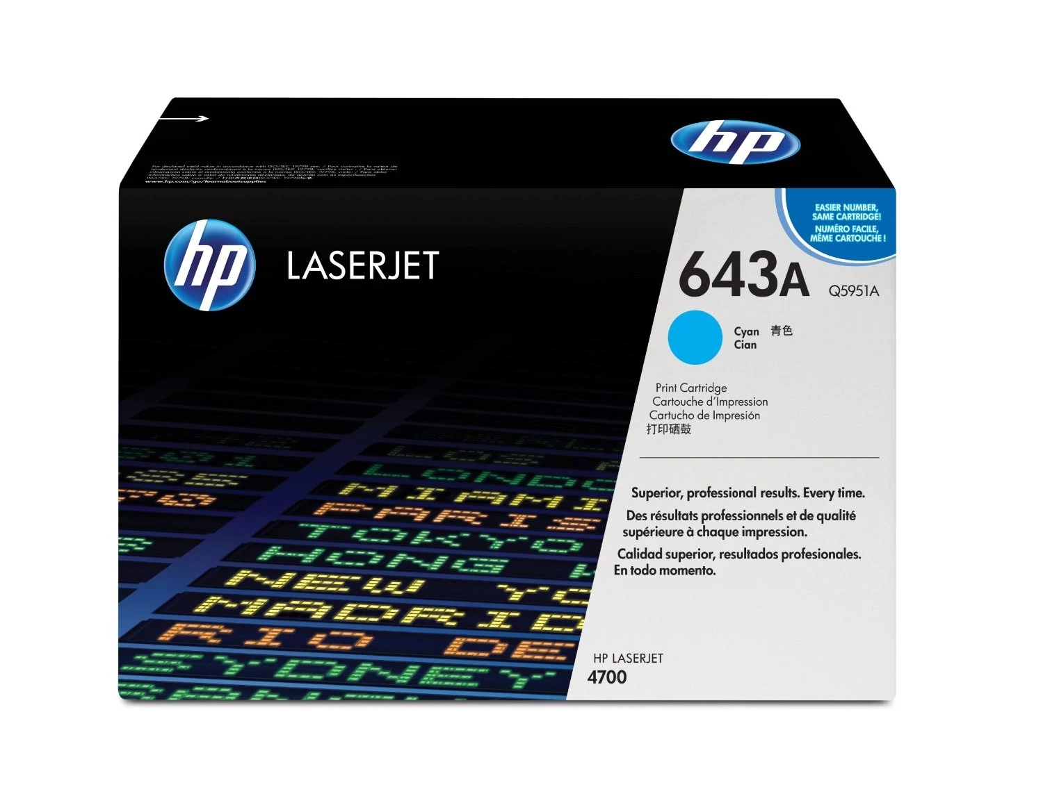 HP Q5951A Toner Cyan 10k No.643A (Eredeti)