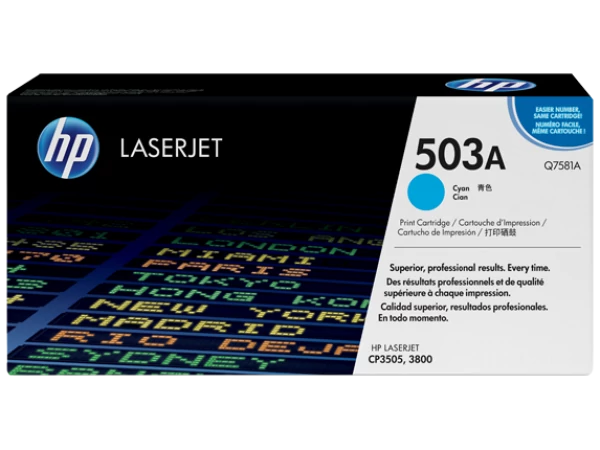 HP Q7581A Toner Cyan 6k No.503A (Eredeti)